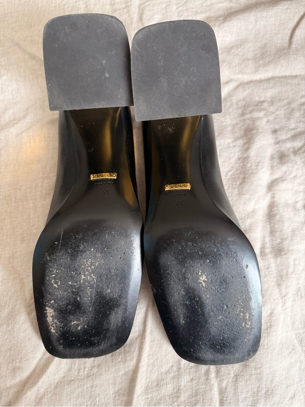 GUCCI Malaga Kid Horsebit 75mm Pumps 41 Black - Picture 4 of 6